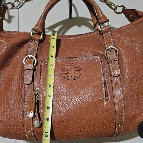 VINTAGE (LIKE NEW )ANTONIO MELANI Leather Satchel Bag, made of fine leather - Picture 14 of 17